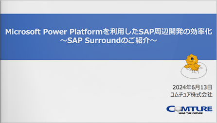 Microsoft Power Platformを利用したSAP周辺開発の効率化～SAP Surroundのご紹介～